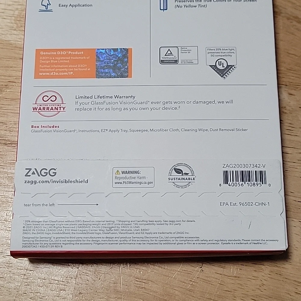 ZAGG Invisible Shield screen protector for Galacy S21 5G